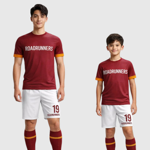 SB 12828 Red and White Sublimation Custom Soccer Jersey Adult & Youth Unisex