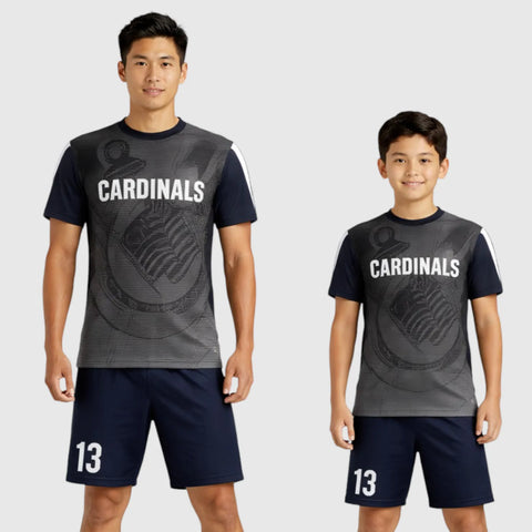 SB 12830 Black and Navy Sublimation Custom Soccer Jersey Adult & Youth Unisex