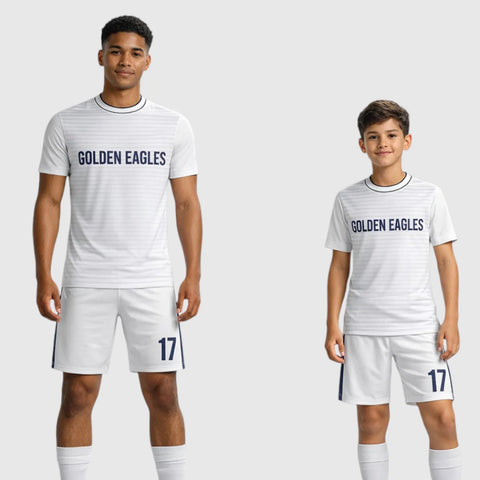 SB 12831 White Sublimation Custom Soccer Jersey Adult & Youth Unisex