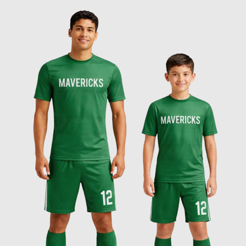 SB 12839 Green Sublimation Custom Soccer Jersey Adult & Youth Unisex