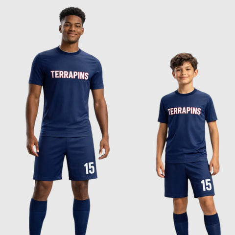 SB 12842 Blue Sublimation Custom Soccer Jersey Adult & Youth Unisex