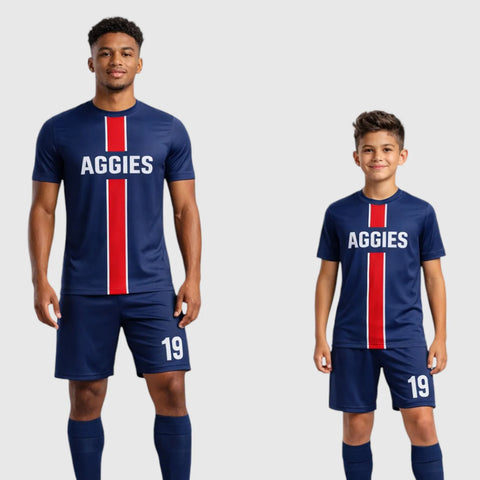 SB 12848 Navy Sublimation Custom Soccer Jersey Adult & Youth Unisex