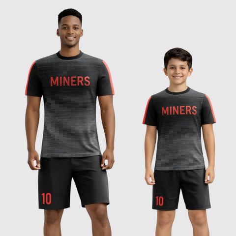 SB 12851 Black Sublimation Custom Soccer Jersey Adult & Youth Unisex
