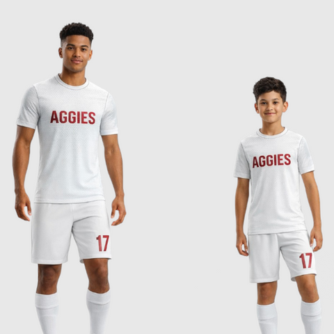 SB 12861 White Sublimation Custom Soccer Jersey Adult & Youth Unisex