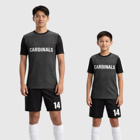 SB 12862 Black Sublimation Custom Soccer Jersey Adult & Youth Unisex
