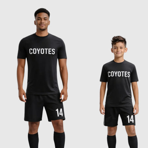 SB 12864 Black Sublimation Custom Soccer Jersey Adult & Youth Unisex