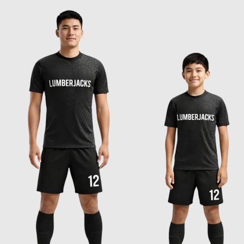 SB 12865 Black Sublimation Custom Soccer Jersey Adult & Youth Unisex