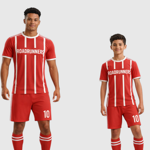 SB 12866 Red Sublimation Custom Soccer Jersey Adult & Youth Unisex