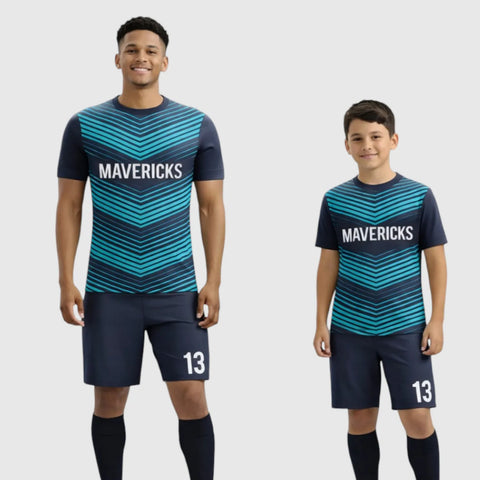 SB 12878 Navy Sublimation Custom Soccer Jersey Adult & Youth Unisex