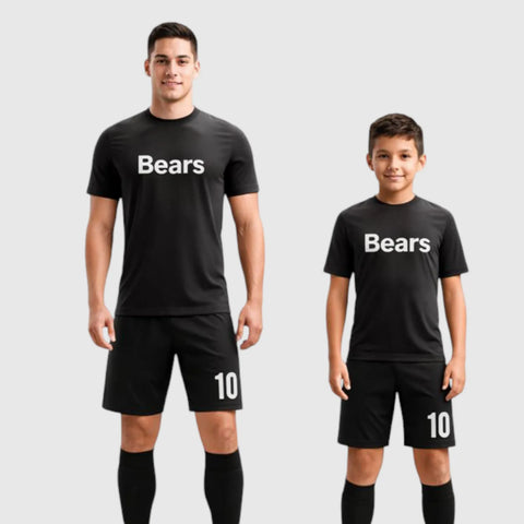 SB 12900 Black Sublimation Custom Soccer Jersey Adult & Youth Unisex