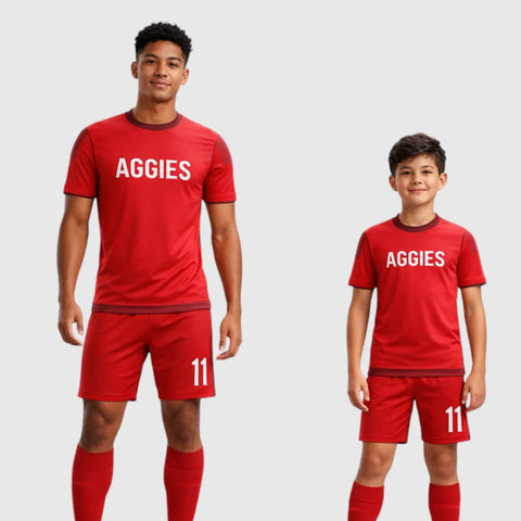 SB 12901 Red Sublimation Custom Soccer Jersey Adult & Youth Unisex