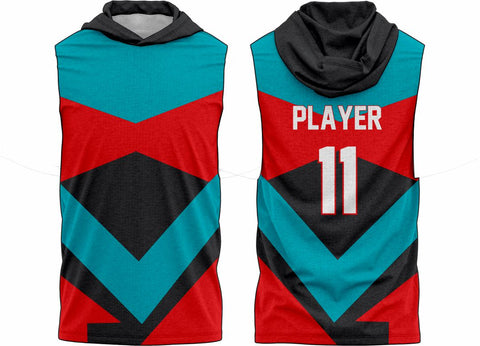 SJ 132 Sleeveless Hoodie Shooting Shirt