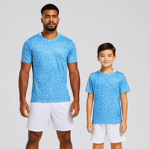 Sky Blue SB Youth Soccer Uniform Kit
