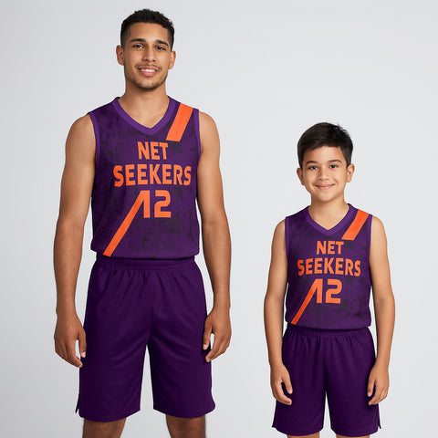 Stripe NS Customizable Basketball Jersey With Optional Shorts