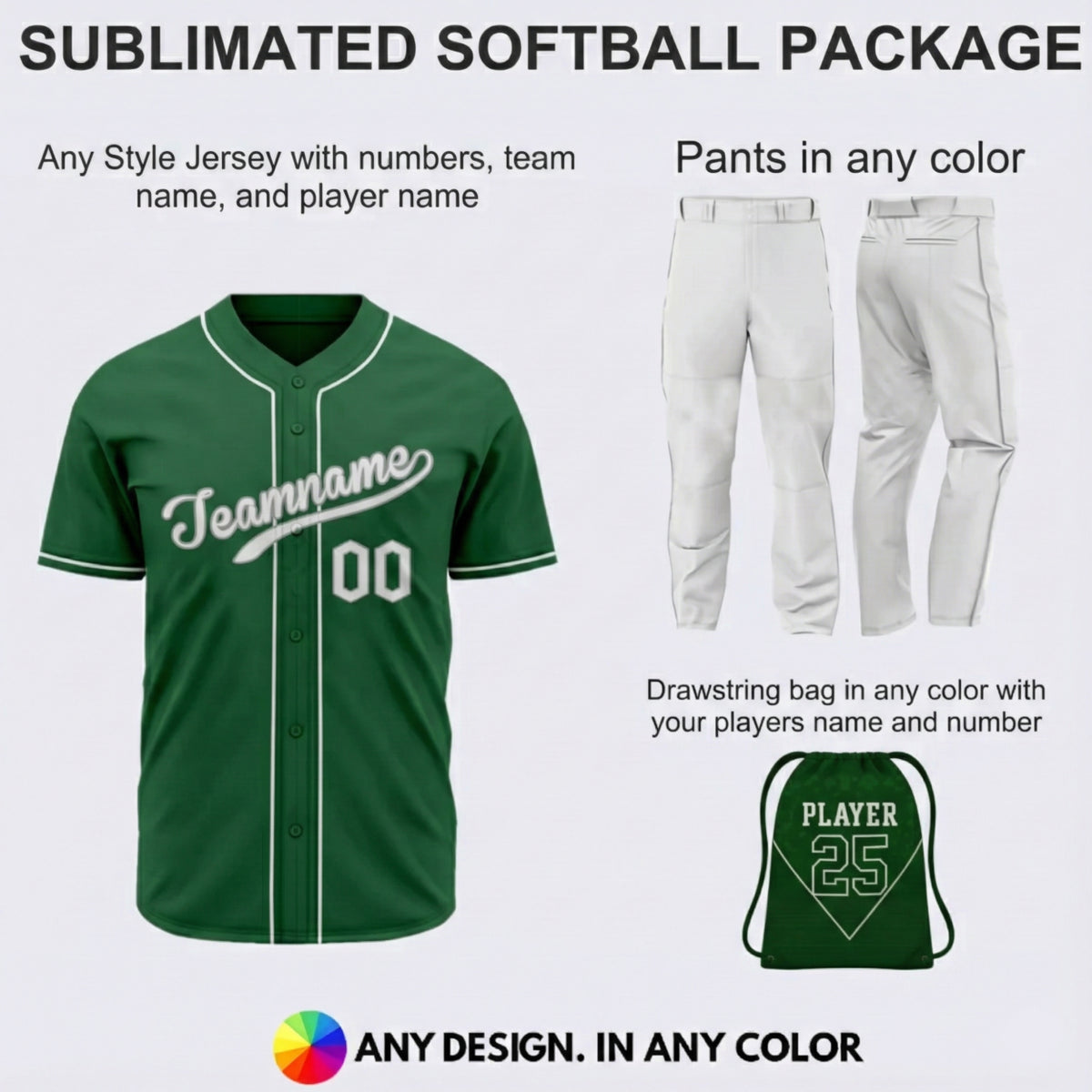 Sublimated Softball Uniform Package