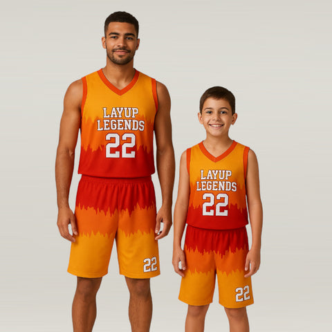 Sunset NS Customizable Basketball Jersey With Optional Shorts