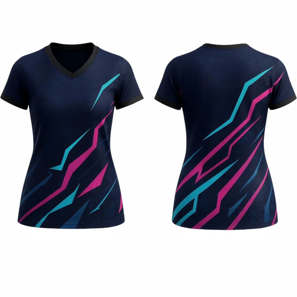 VJ162  Custom Navy Volleyball Jersey - Adult & Youth Unisex