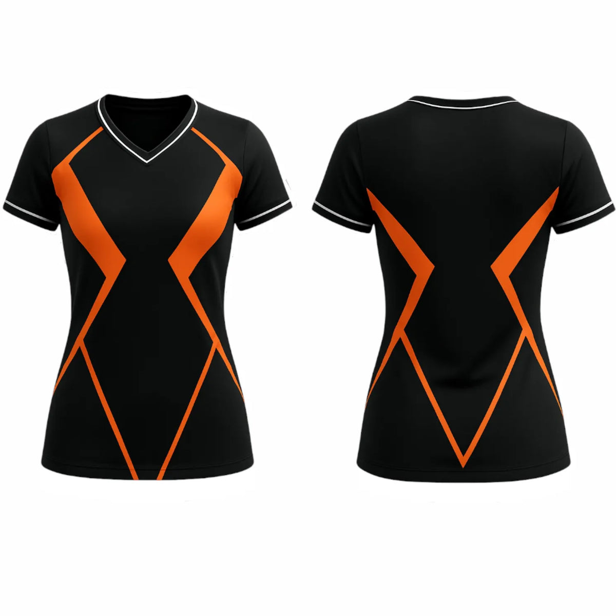 VJ164  Custom Black Volleyball Jersey - Adult & Youth Unisex