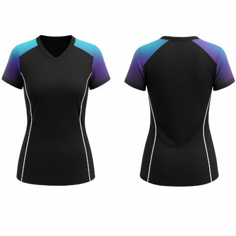 VJ192  Custom Black Volleyball Jersey - Adult & Youth Unisex