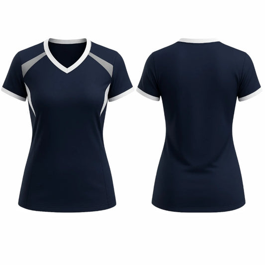 VJ193  Custom Navy Volleyball Jersey - Adult & Youth Unisex