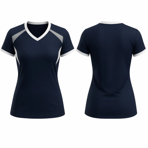 VJ193  Custom Navy Volleyball Jersey - Adult & Youth Unisex