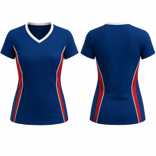 VJ194  Custom Blue Volleyball Jersey - Adult & Youth Unisex