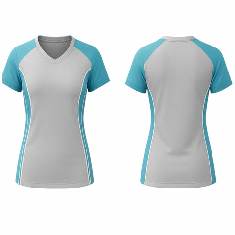 VJ201  Custom Gray Volleyball Jersey - Adult & Youth Unisex
