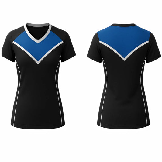 VJ203  Custom Black Volleyball Jersey - Adult & Youth Unisex