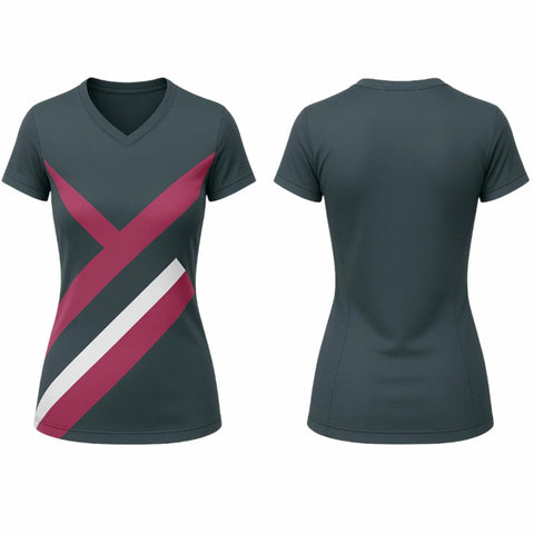 VJ204  Custom Gray Volleyball Jersey - Adult & Youth Unisex