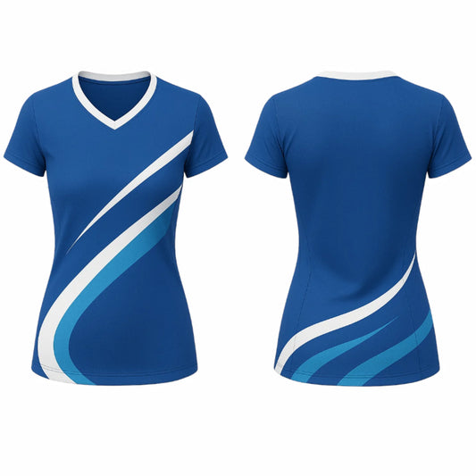 VJ206  Custom Blue Volleyball Jersey - Adult & Youth Unisex