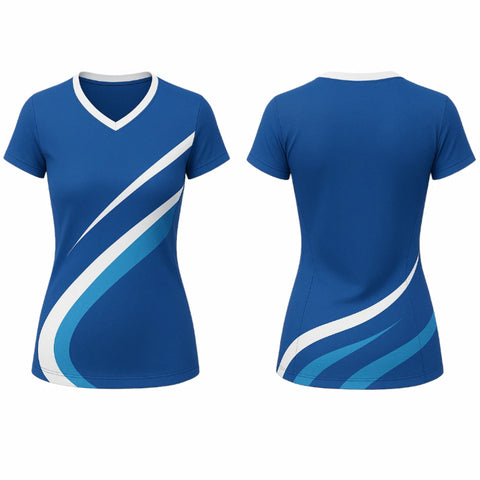 VJ206  Custom Blue Volleyball Jersey - Adult & Youth Unisex