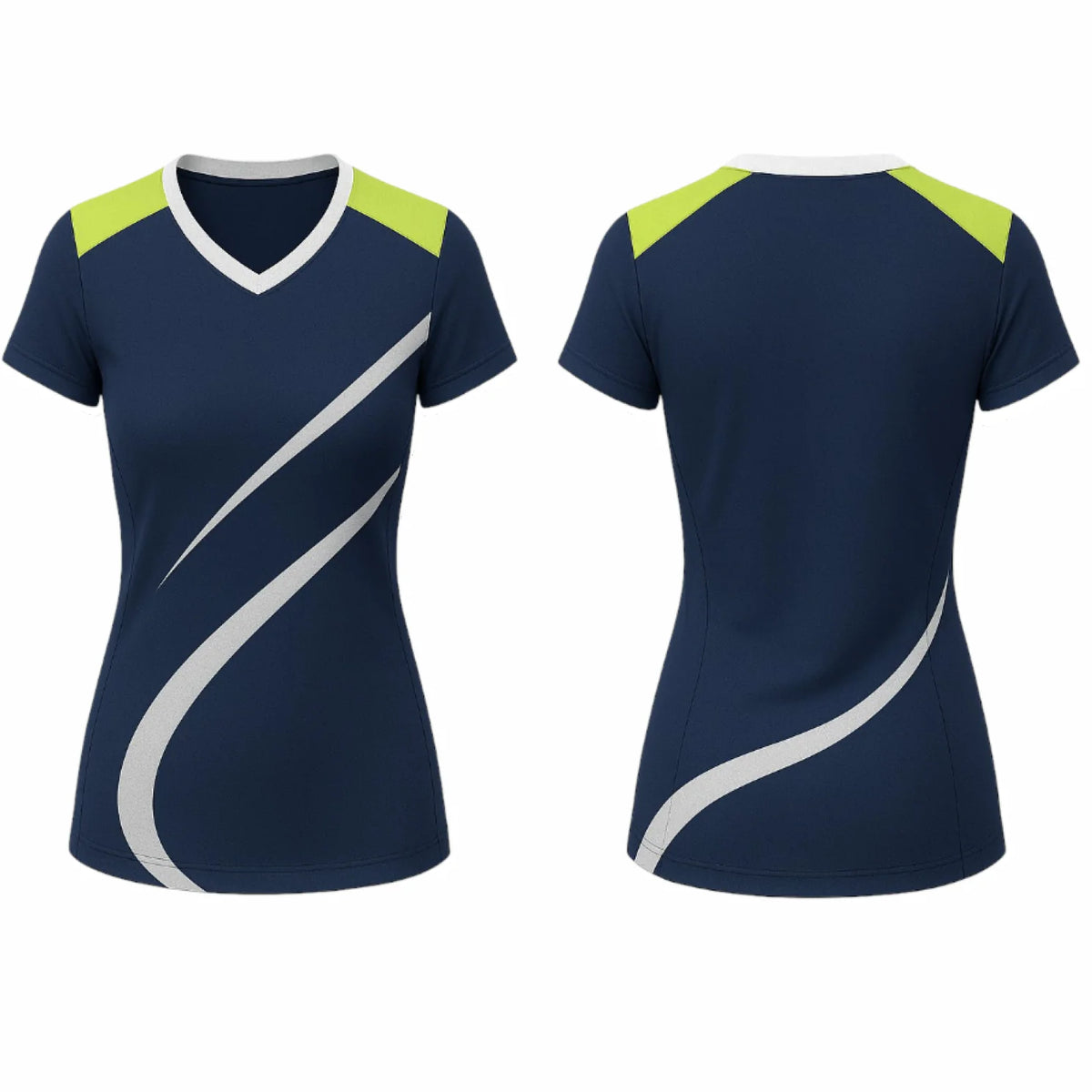 VJ208  Custom Blue Volleyball Jersey - Adult & Youth Unisex