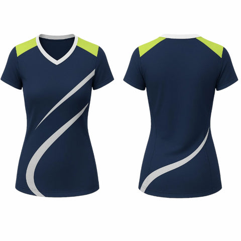 VJ208  Custom Blue Volleyball Jersey - Adult & Youth Unisex