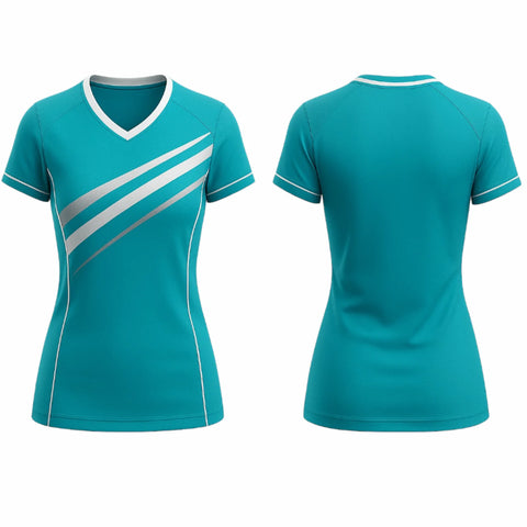 VJ211  Custom Teal Volleyball Jersey - Adult & Youth Unisex