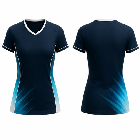 VJ212  Custom Blue Volleyball Jersey - Adult & Youth Unisex