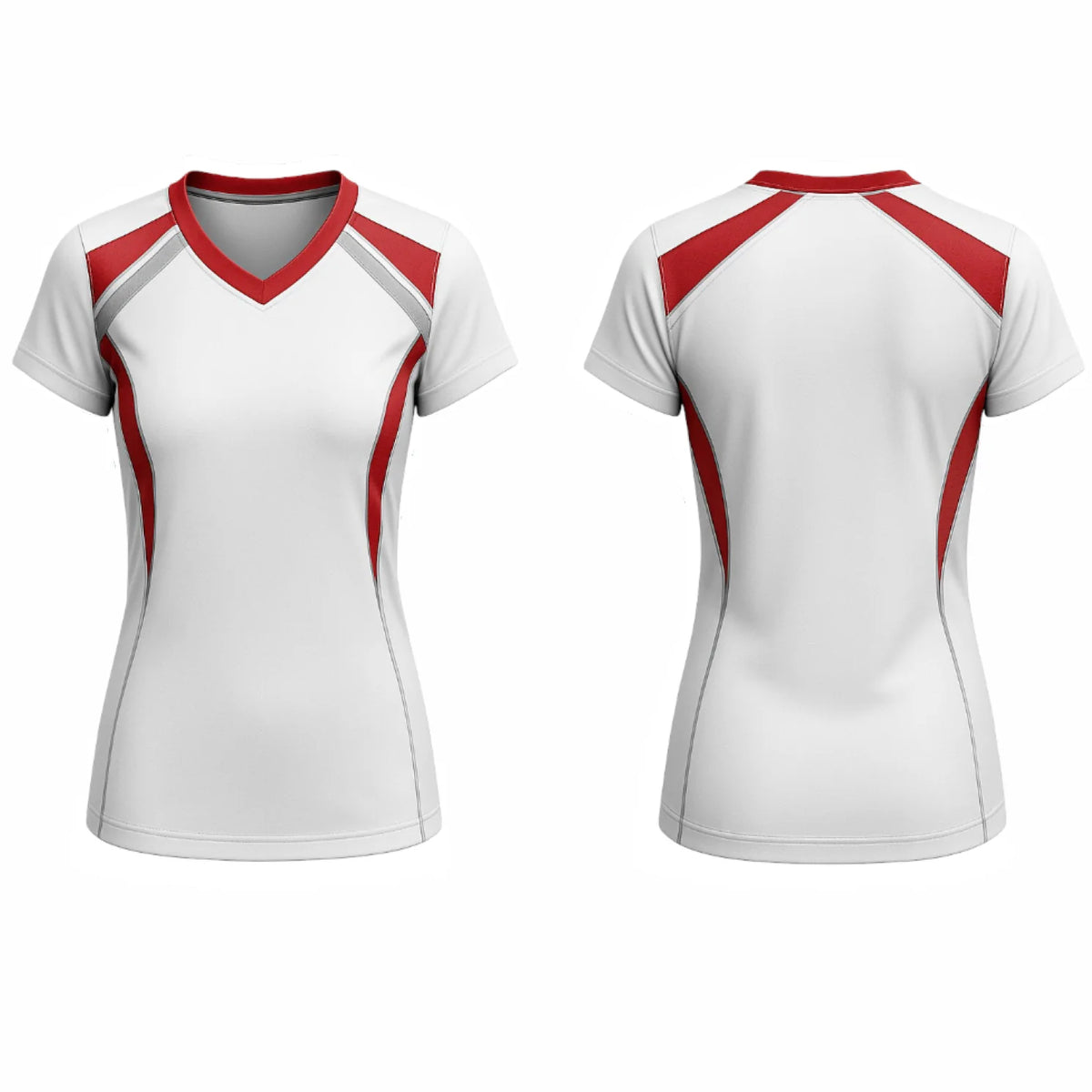 VJ213  Custom White Volleyball Jersey - Adult & Youth Unisex