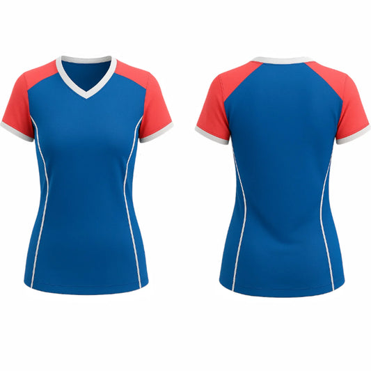 VJ217  Custom Blue Volleyball Jersey - Adult & Youth Unisex