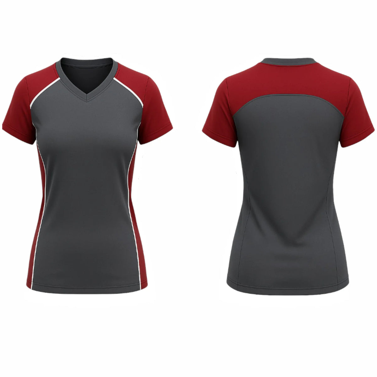 VJ220  Custom Gray Volleyball Jersey - Adult & Youth Unisex