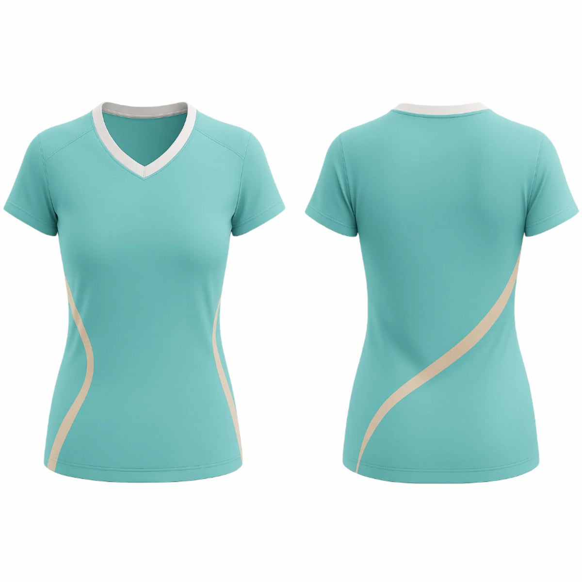 VJ222 Custom Aqua Volleyball Jersey-Adult & Youth Unisex