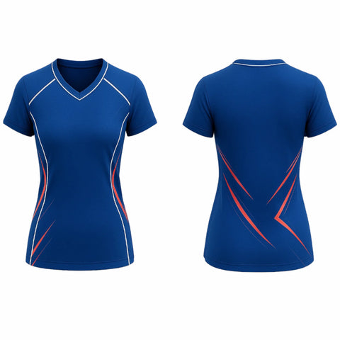 VJ224 Custom Blue Volleyball Jersey-Adult & Youth Unisex