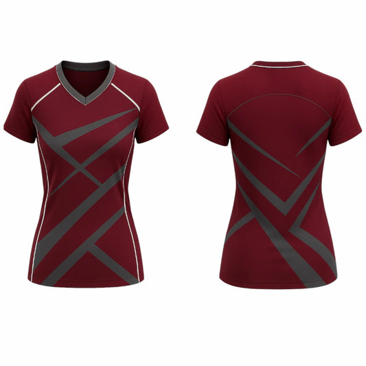 VJ250 Custom Maroon Volleyball Jersey-Adult & Youth Unisex