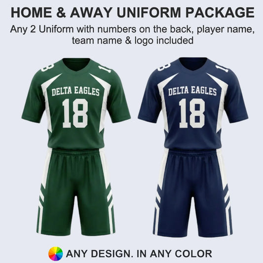 Home & Away Flag Football Uniform Package