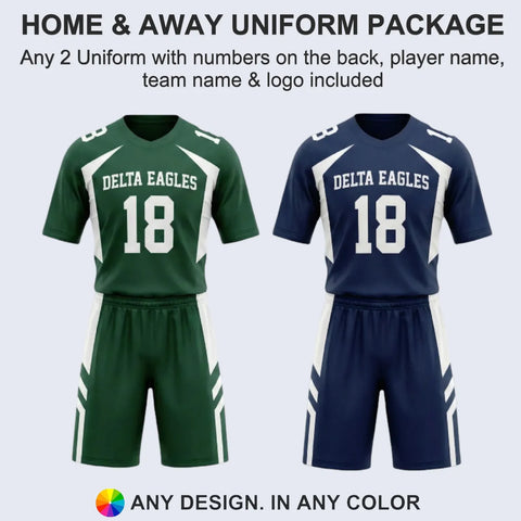Home & Away Flag Football Uniform Package