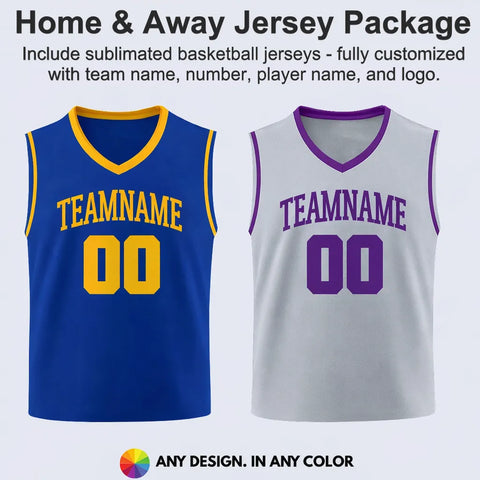 Home & Away Basketball Jerseys Package