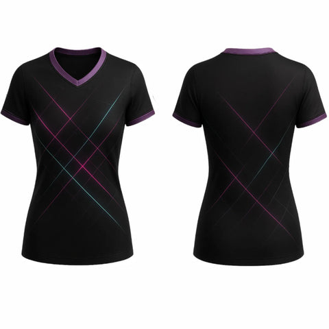 VJ154 Custom Black Volleyball Jersey - Adult & Youth Unisex