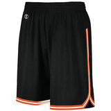 Youth Retro Basketball Shorts Black/orange/white Basketball Single Jersey & Shorts