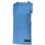 Step-Back Basketball Jersey Columbia Blue/white Adult Single & Shorts