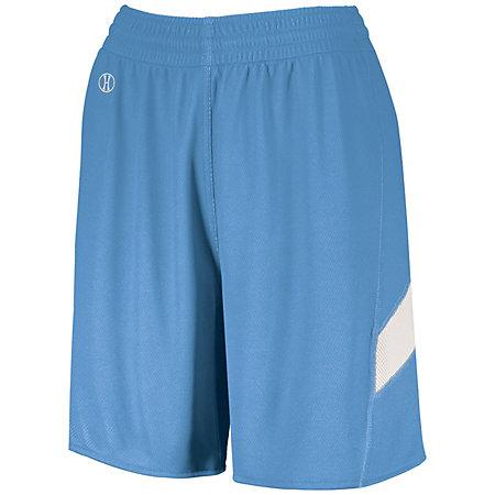 Pantalones cortos de una capa de doble cara para mujer Azul universitario / blanco Camiseta de baloncesto y