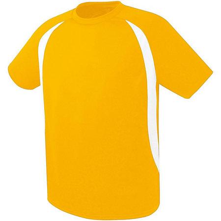 Youth Liberty Soccer Jersey Athletic Gold/white Single & Shorts