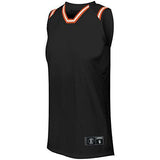 Ladies Retro Basketball Jersey Black/orange/white Single & Shorts